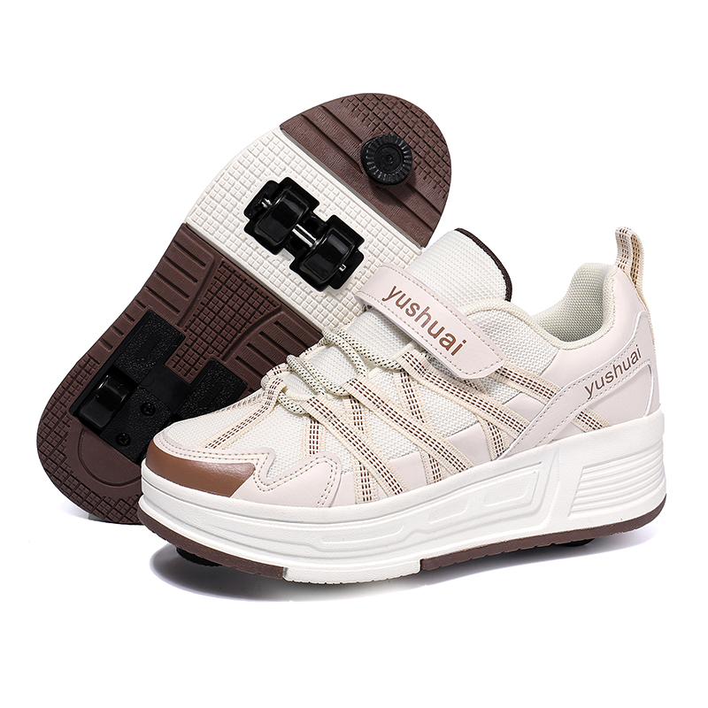 Running Shoes Men - حذاء تزلج للطلاب بأربع عجلات قابل