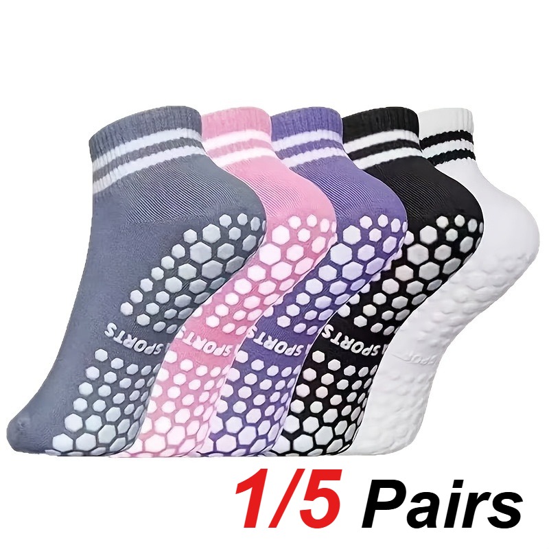 Sports Socks - 1/5 زوج من جوارب اليوغا النسائية