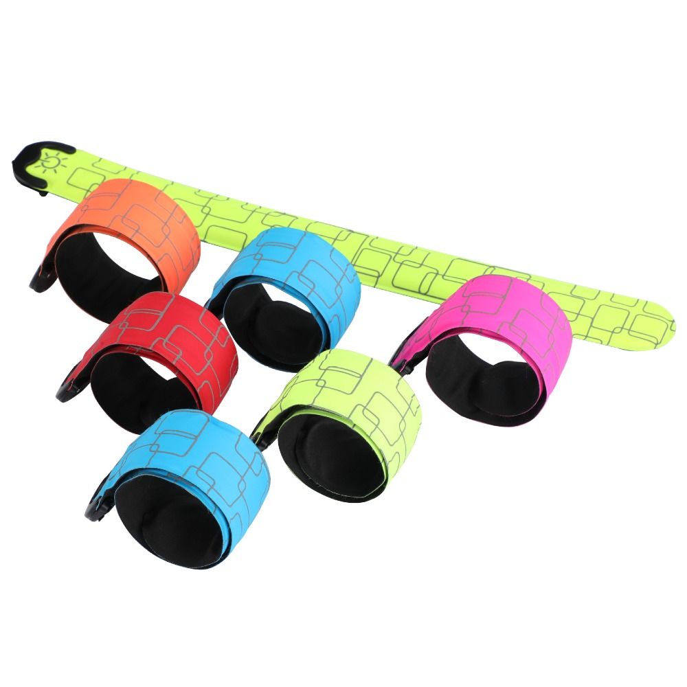 Running Visibility Gear - حزام ذراع للجري الليلي يعمل بالبطارية،