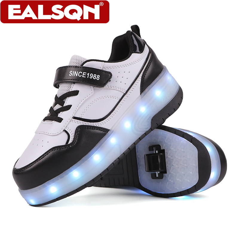 Running Shoes Men - أحذية تزلج جديدة للأطفال مزودة بإضاءة