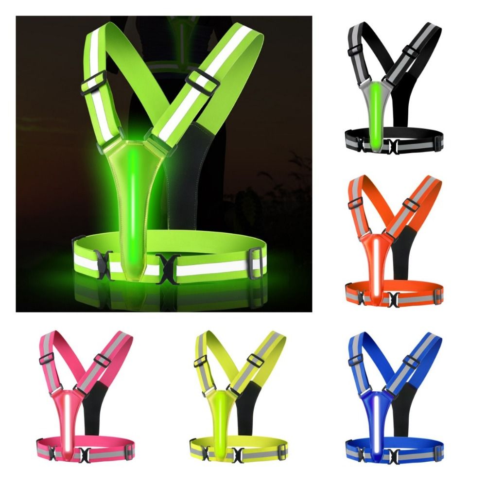 سترة عاكسة بإضاءة LED قابلة لإ - مراجعة Running Visibility Gear وسعره
