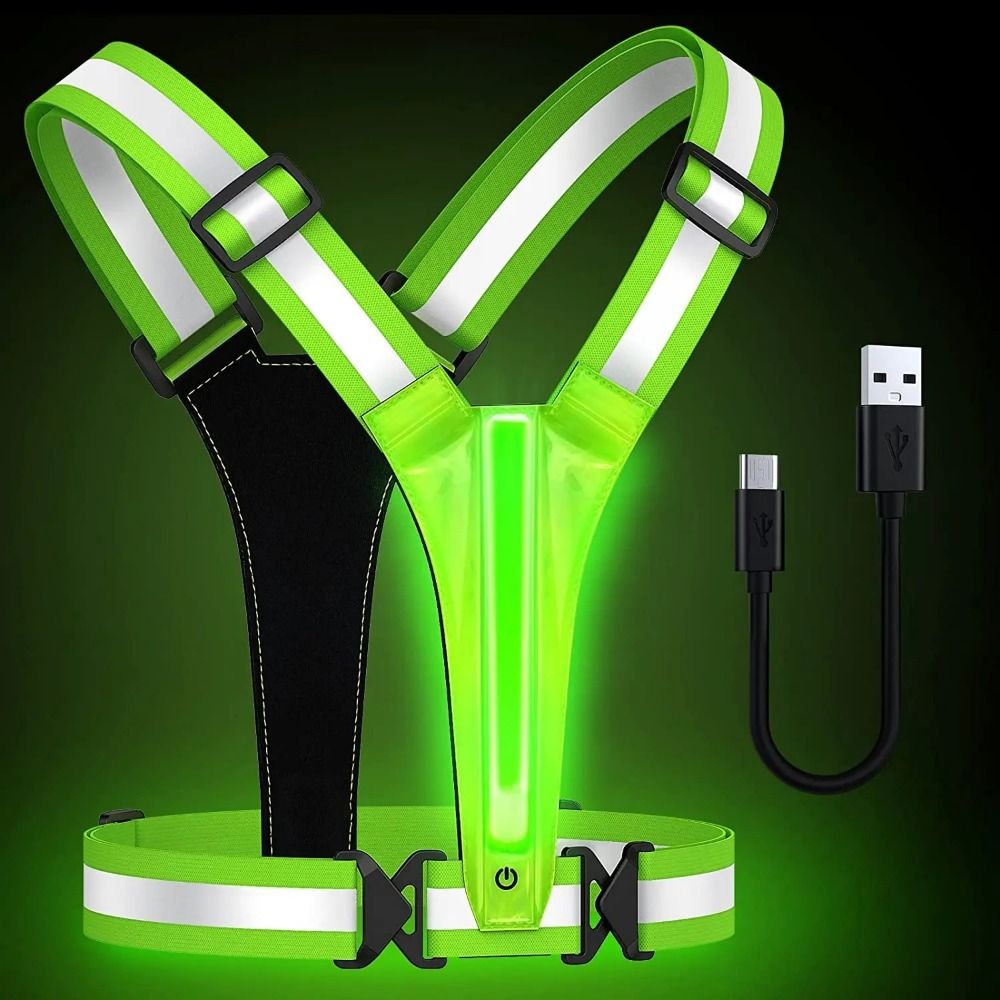 سترة عاكسة بإضاءة LED قابلة لإ - مراجعة Running Visibility Gear وسعره