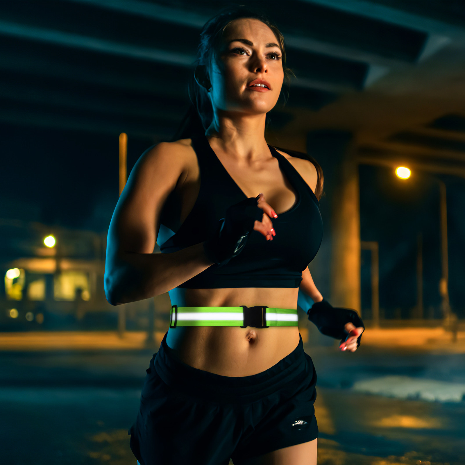 شريط عاكس باللون الأخضر الفلور - مراجعة Running Visibility Gear وسعره