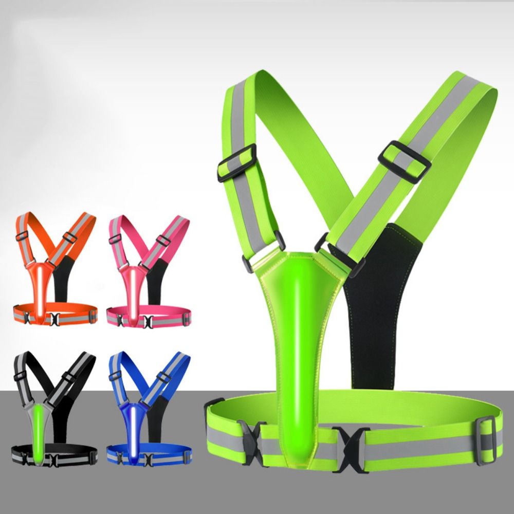 سترة عاكسة LED قابلة لإعادة ال - مراجعة Running Visibility Gear وسعره