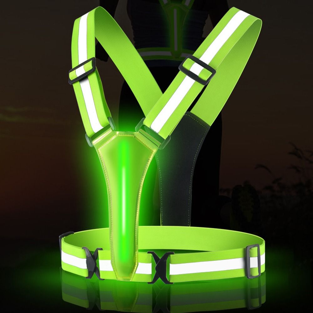سترة عاكسة LED قابلة لإعادة ال - مراجعة Running Visibility Gear وسعره