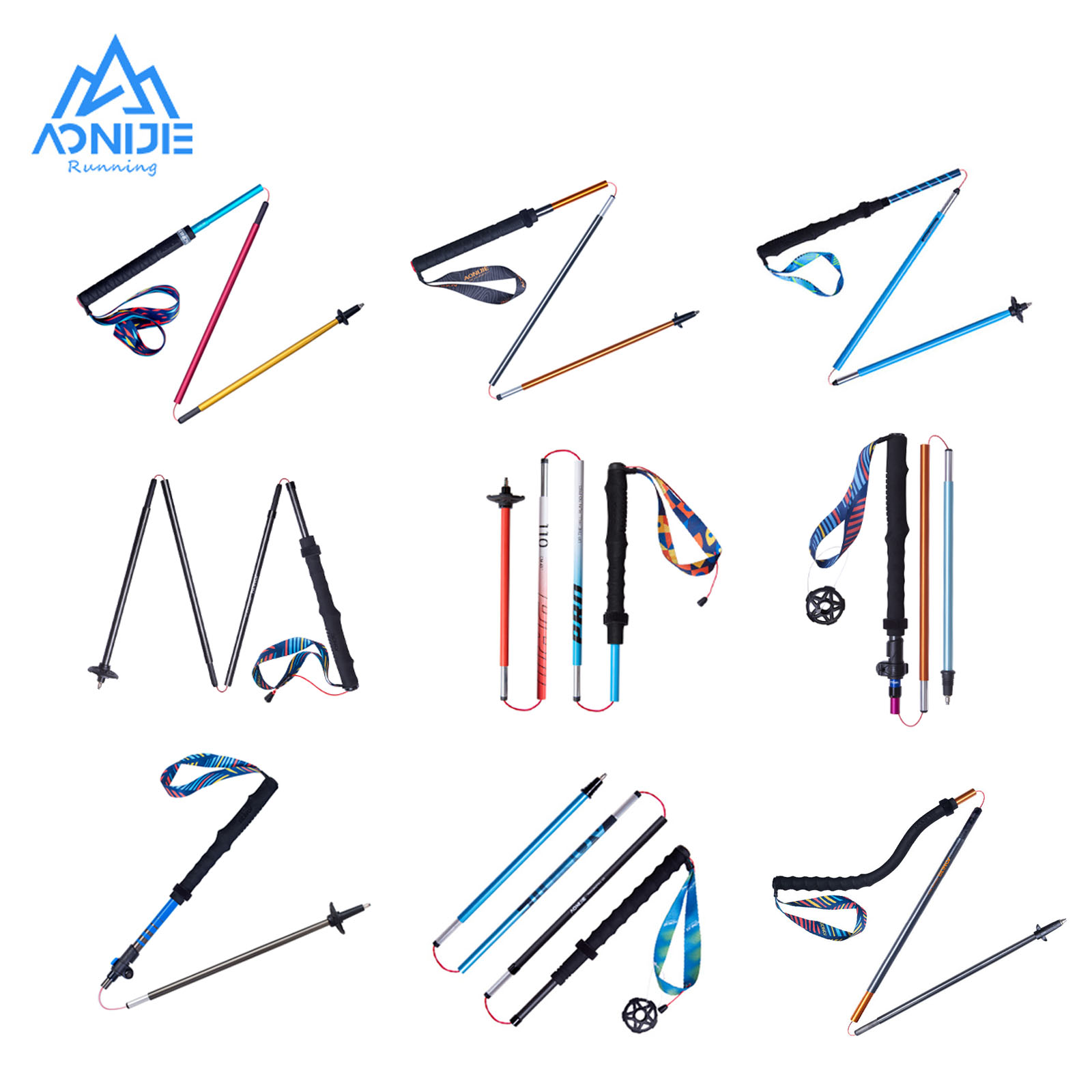 AONIJIE-جميع أنواع أعمدة المشي - مراجعة Trekking Pole Carbon وسعره