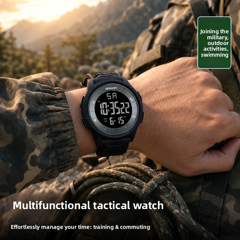 ساعة رقمية تكتيكية متعددة الوظ - مراجعة Running Watch وسعره