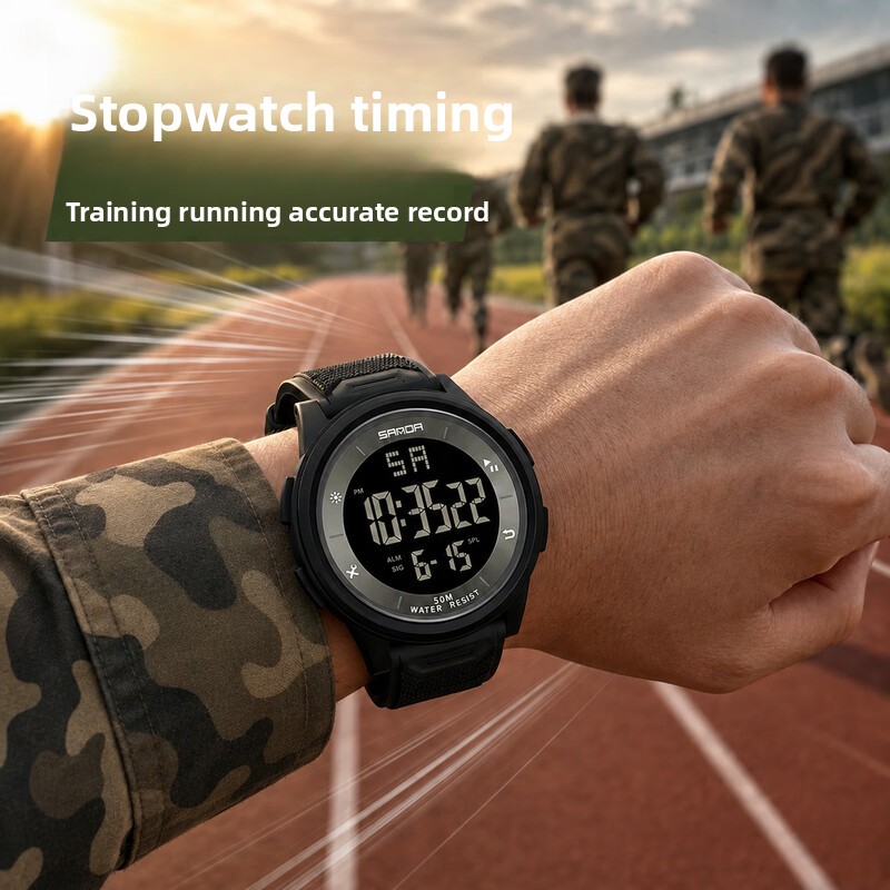 ساعة رقمية تكتيكية متعددة الوظ - مراجعة Running Watch وسعره