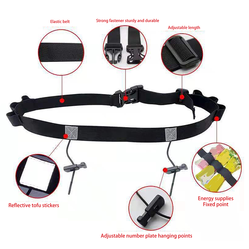 حامل مريلة لرقم سباق الجري وحز - مراجعة Running Belt وسعره