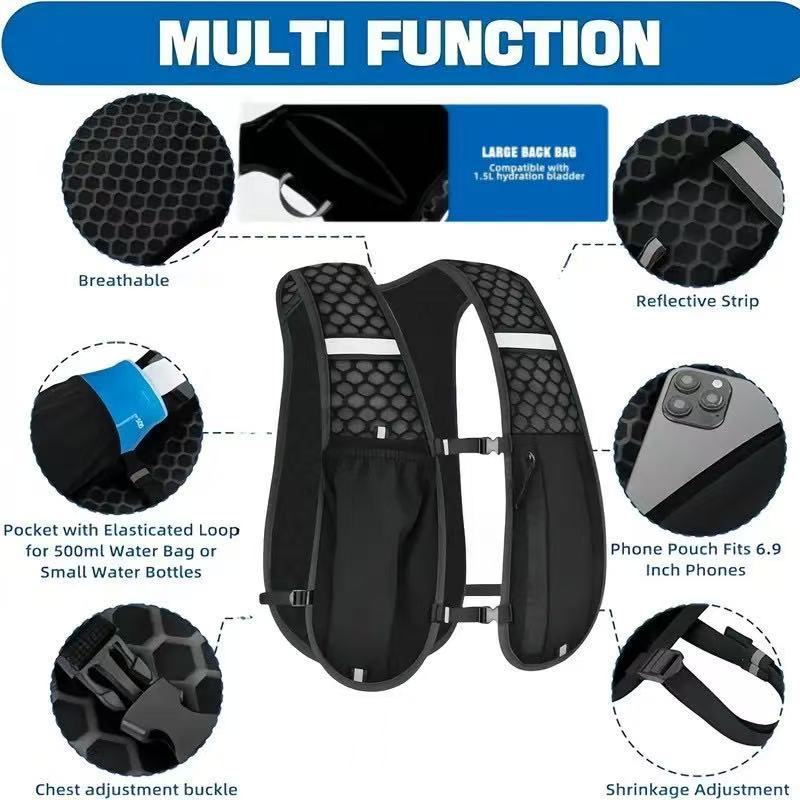 سترة جري للجنسين مقاومة للماء  - مراجعة Hydration Vest وسعره