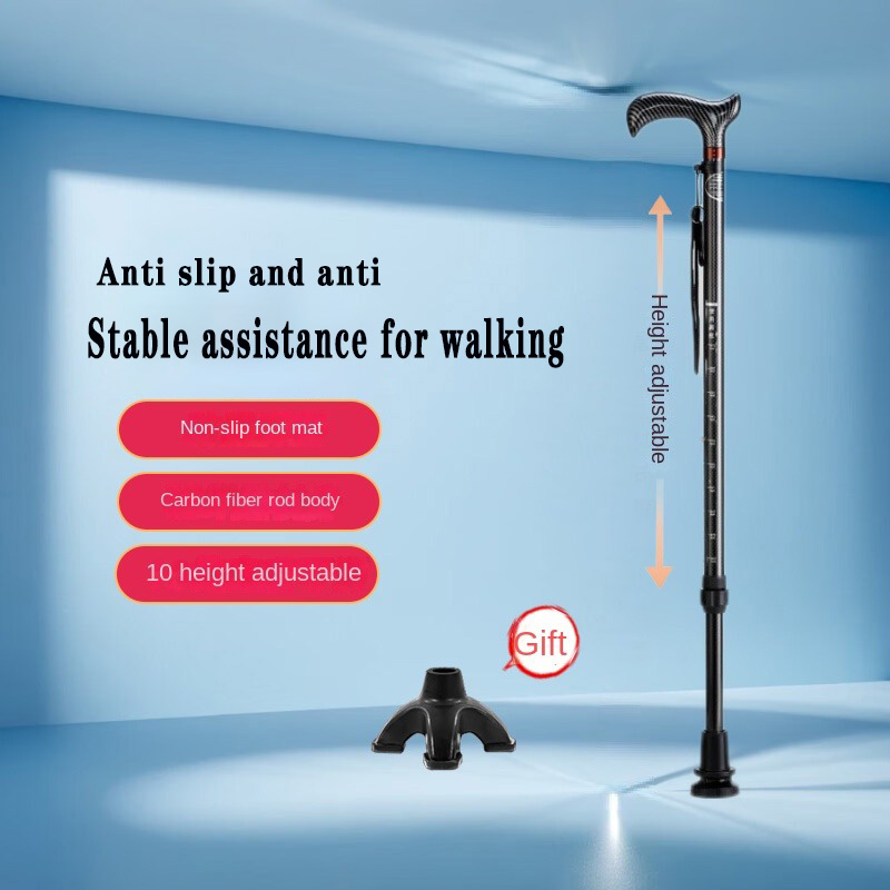 عصا مشي خفيفة الوزن من ألياف ا - مراجعة Trekking Pole Carbon وسعره