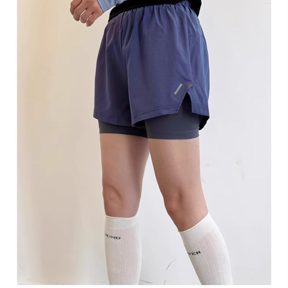 شورت رياضي نسائي 2 في 1 بخصر م - مراجعة Running Gear Junior وسعره