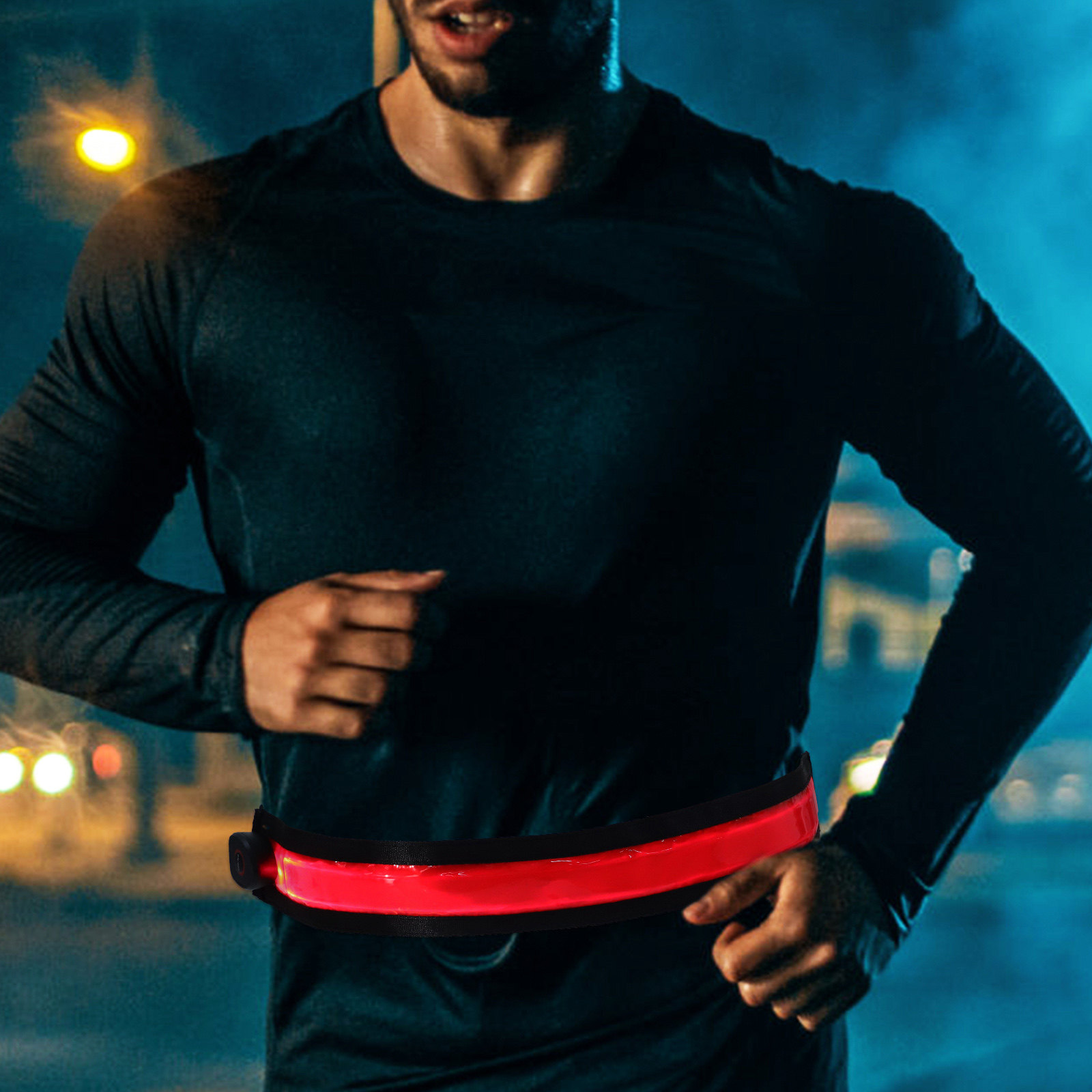 قطعتان من أحزمة عاكسة قابلة لإ - مراجعة Running Visibility Gear وسعره