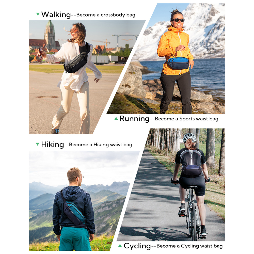 حقيبة خصر WATERFLY Fanny Pack، - مراجعة Running Belt وسعره