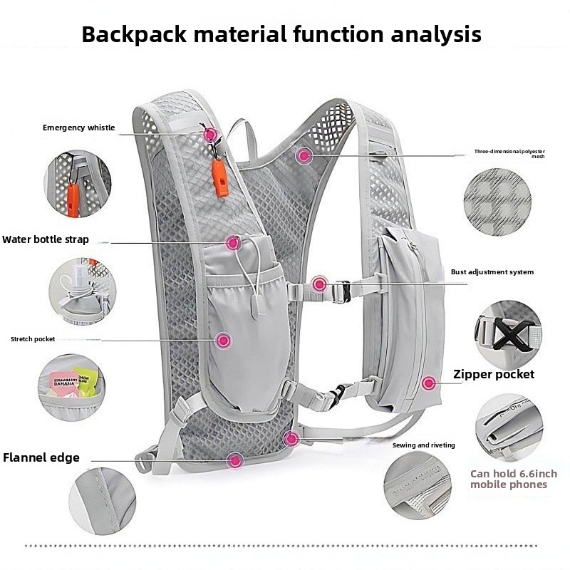 حقيبة هاتف للجري، حقيبة صدرية  - مراجعة Hydration Vest وسعره