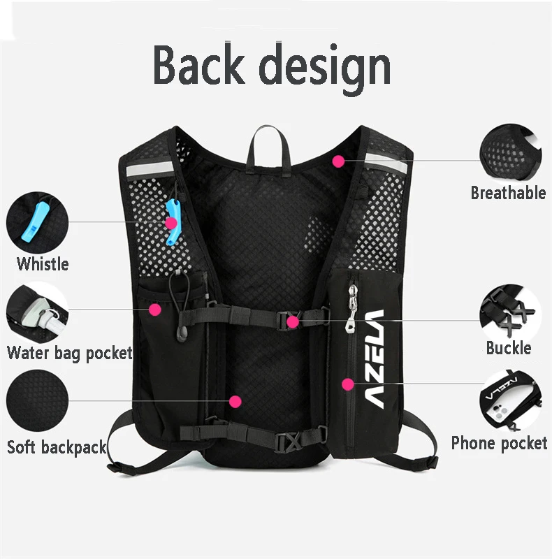 5L تشغيل سترة الترطيب على ظهره - مراجعة Hydration Vest وسعره